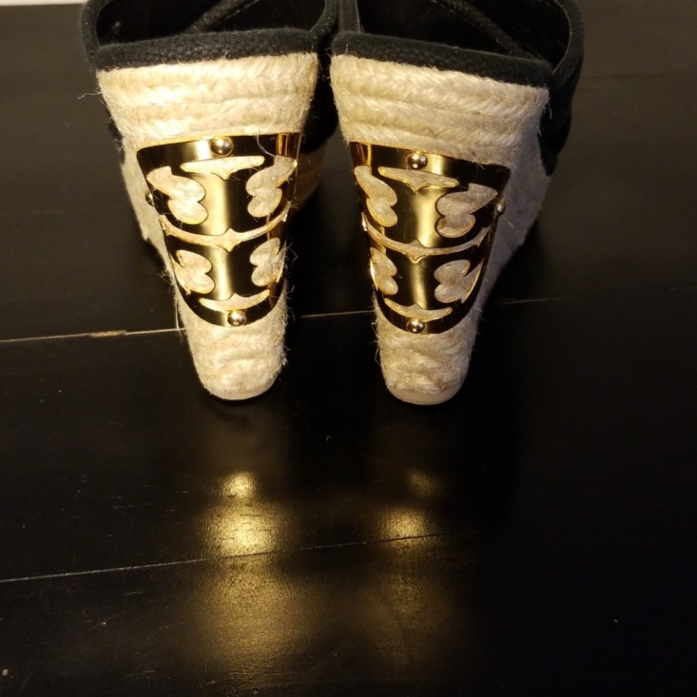 Black Tory Burch Wedges